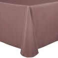 thumbnail image 1 of Ultimate Textile (3 Pack) 52 x 70-Inch Oval Polyester Linen Tablecloth - for Home Dining Tables, Mauve, 1 of 3
