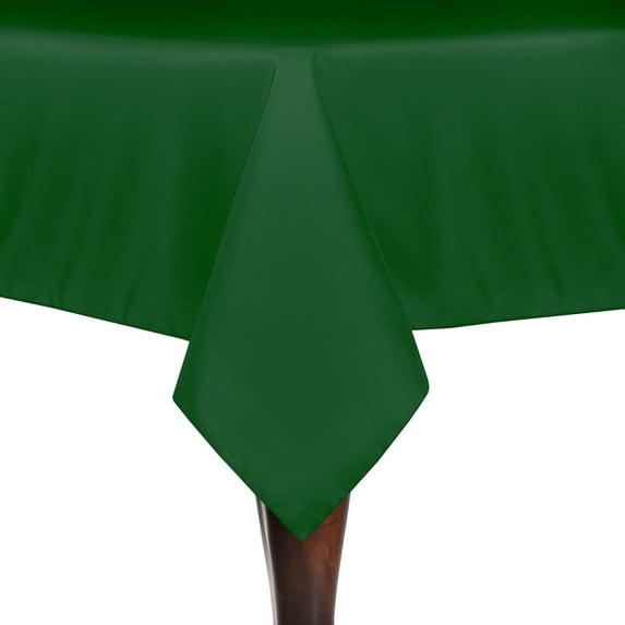 Ultimate Textile (3 Pack) 52 x 70-Inch Rectangular Polyester Linen Tablecloth - for Wedding, Restaurant or Banquet use, Emerald Green