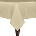 thumbnail image 1 of Ultimate Textile (3 Pack) 54 x 54-Inch Square Polyester Linen Tablecloth - for Wedding, Restaurant or Banquet use, Tan Beige, 1 of 4
