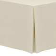 thumbnail image 1 of Ultimate Textile (3 Pack) 6 ft. Fitted Polyester Tablecloth - for 30 x 72-Inch Banquet and Folding Rectangular Tables - 36"H, Tan Beige, 1 of 3