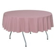 thumbnail image 1 of Ultimate Textile (3 Pack) 60-Inch Round Polyester Linen Tablecloth - for Wedding, Restaurant or Banquet use, Dusty Rose Pink, 1 of 4