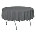 thumbnail image 1 of Ultimate Textile (3 Pack) 72-Inch Round Polyester Linen Tablecloth - for Wedding, Restaurant or Banquet use, Charcoal Grey, 1 of 4