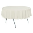 thumbnail image 1 of Ultimate Textile (3 Pack) 72-Inch Round Polyester Linen Tablecloth - for Wedding, Restaurant or Banquet use, Ivory Cream, 1 of 4