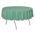 thumbnail image 1 of Ultimate Textile (3 Pack) 72-Inch Round Polyester Linen Tablecloth - for Wedding, Restaurant or Banquet use, Seamist Light Green, 1 of 4