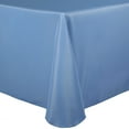 thumbnail image 1 of Ultimate Textile (3 Pack) 72 x 120-Inch Oval Polyester Linen Tablecloth - for Home Dining Tables, Light Baby Blue, 1 of 3