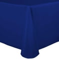thumbnail image 1 of Ultimate Textile (3 Pack) 72 x 120-Inch Oval Polyester Linen Tablecloth - for Home Dining Tables, Royal Blue, 1 of 3