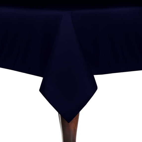 Ultimate Textile (3 Pack) 72 x 120-Inch Rectangular Polyester Linen Tablecloth - for Wedding, Restaurant or Banquet use, Deep Royal Blue