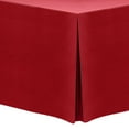 thumbnail image 1 of Ultimate Textile (3 Pack) 8 ft. Fitted Polyester Tablecloth - for 24 x 96-Inch Banquet and Folding Rectangular Tables - 36"H, Holiday Red, 1 of 3