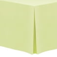 thumbnail image 1 of Ultimate Textile (3 Pack) 8 ft. Fitted Polyester Tablecloth - for 24 x 96-Inch Banquet and Folding Rectangular Tables - 36"H, Maize Light Yellow, 1 of 3