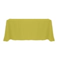 thumbnail image 1 of Ultimate Textile (3 Pack) 90 x 132-Inch Rectangular Polyester Linen Tablecloth with Rounded Corners - for Wedding, Restaurant or Banquet use, Acid Green, 1 of 4