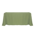 thumbnail image 1 of Ultimate Textile (3 Pack) 90 x 132-Inch Rectangular Polyester Linen Tablecloth with Rounded Corners - for Wedding, Restaurant or Banquet use, Army Green, 1 of 4