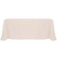 thumbnail image 1 of Ultimate Textile (3 Pack) 90 x 132-Inch Rectangular Polyester Linen Tablecloth with Rounded Corners - for Wedding, Restaurant or Banquet use, Ice Peach, 1 of 4
