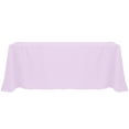 thumbnail image 1 of Ultimate Textile (3 Pack) 90 x 132-Inch Rectangular Polyester Linen Tablecloth with Rounded Corners - for Wedding, Restaurant or Banquet use, Lilac Light Purple, 1 of 4