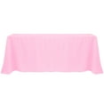 thumbnail image 1 of Ultimate Textile (3 Pack) 90 x 132-Inch Rectangular Polyester Linen Tablecloth with Rounded Corners - for Wedding, Restaurant or Banquet use, Pink Balloon, 1 of 4