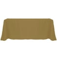 thumbnail image 1 of Ultimate Textile (3 Pack) 90 x 132-Inch Rectangular Polyester Linen Tablecloth with Rounded Corners - for Wedding, Restaurant or Banquet use, Toast Dark Brown, 1 of 4