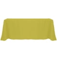 thumbnail image 1 of Ultimate Textile (3 Pack) 90 x 156-Inch Rectangular Polyester Linen Tablecloth with Rounded Corners - for Wedding, Restaurant or Banquet use, Acid Green, 1 of 4