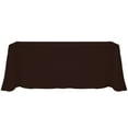 thumbnail image 1 of Ultimate Textile (3 Pack) 90 x 156-Inch Rectangular Polyester Linen Tablecloth with Rounded Corners - for Wedding, Restaurant or Banquet use, Espresso Dark Brown, 1 of 4