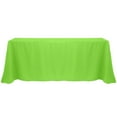 thumbnail image 1 of Ultimate Textile (3 Pack) 90 x 156-Inch Rectangular Polyester Linen Tablecloth with Rounded Corners - for Wedding, Restaurant or Banquet use, Neon Green, 1 of 4