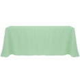 thumbnail image 1 of Ultimate Textile (3 Pack) 90 x 156-Inch Rectangular Polyester Linen Tablecloth with Rounded Corners - for Wedding, Restaurant or Banquet use, Sage Green, 1 of 4