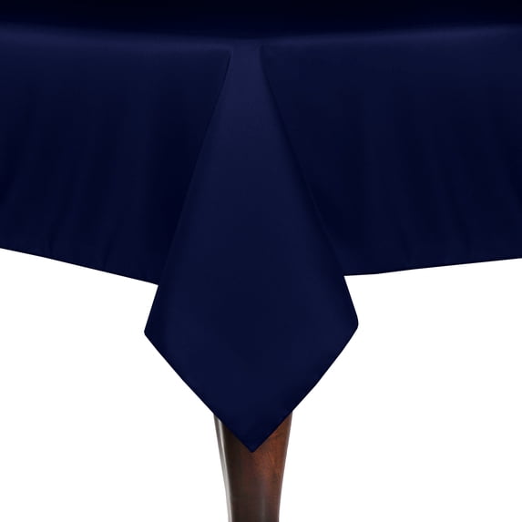 Ultimate Textile (3 Pack) 90 x 90-Inch Square Polyester Linen Tablecloth - for Wedding, Restaurant or Banquet use, Royal Blue