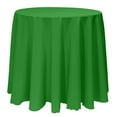 thumbnail image 1 of Ultimate Textile (3 Pack) 96-Inch Round Polyester Linen Tablecloth - for Wedding, Restaurant or Banquet use, Emerald Green, 1 of 4