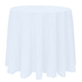thumbnail image 1 of Ultimate Textile (3 Pack) 96-inch Round Polyester Linen Tablecloth - for Wedding, Restaurant or Banquet use, Ice Blue, 1 of 4