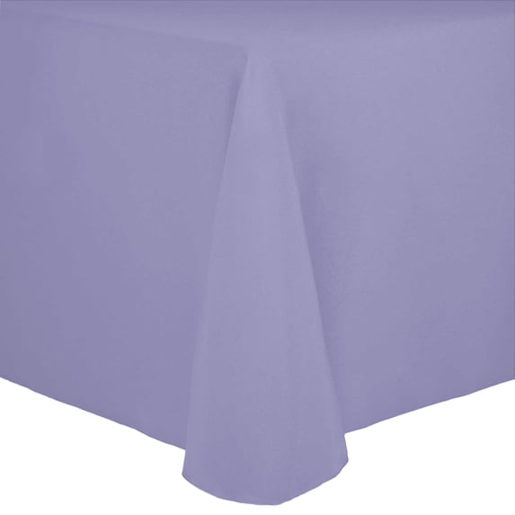 Ultimate Textile (3 Pack) Cotton-feel 52 x 70-Inch Oval Tablecloth - for Home Dining Tables, Lilac Light Purple