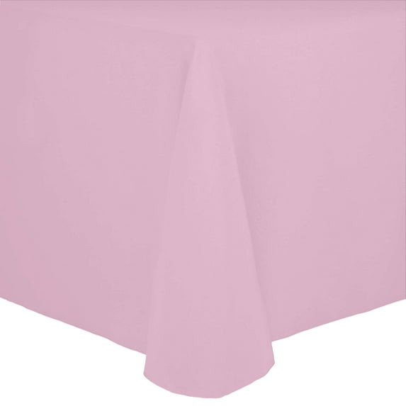 Ultimate Textile (3 Pack) Cotton-feel 54 x 96-Inch Oval Tablecloth - for Home Dining Tables, Dusty Rose Light Pink