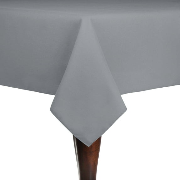 Ultimate Textile (3 Pack) Cotton-feel 60 x 120-Inch Rectangular Tablecloth - for Wedding and Banquet, Hotel or Home Fine Dining use, Grey