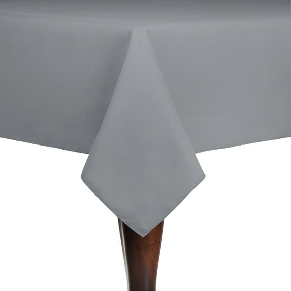 Ultimate Textile (3 Pack) Cotton-feel 60 x 90-Inch Rectangular Tablecloth - for Wedding and Banquet, Hotel or Home Fine Dining use, Grey