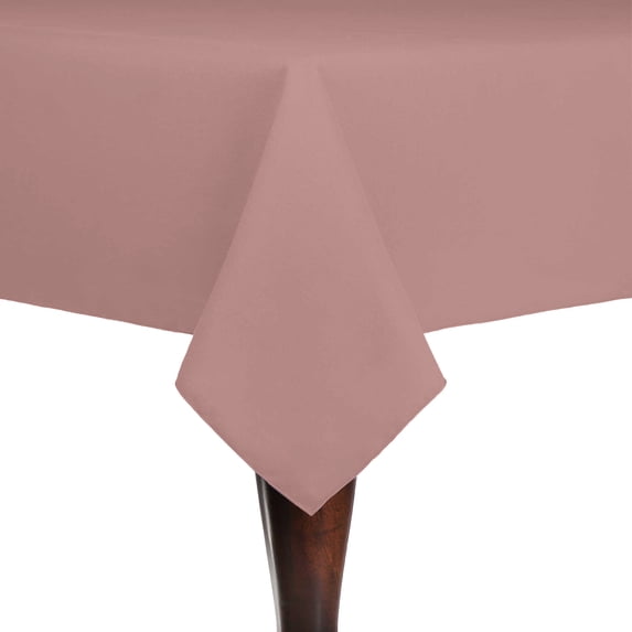 Ultimate Textile (3 Pack) Cotton-feel 72 x 108-Inch Rectangular Tablecloth - for Wedding and Banquet, Hotel or Home Fine Dining use, Dusty Rose Light Pink