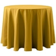 thumbnail image 1 of Ultimate Textile (3 Pack) Cotton-feel 84-Inch Round Tablecloth - for Wedding and Banquet, Hotel or Home Fine Dining use, Gold, 1 of 3