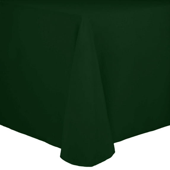Ultimate Textile (3 Pack) Cotton-feel 90 x 132-Inch Rectangular Tablecloth - for Wedding and Banquet, Hotel or Home Fine Dining use, Hunter Green