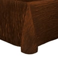 thumbnail image 1 of Ultimate Textile (3 Pack) Crinkle Taffeta - Delano 90 x 156-Inch Rectangular Tablecloth - for Party, Wedding, Home Dining, Hotel and Catering use, Copper Brown, 1 of 3