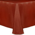 thumbnail image 1 of Ultimate Textile (3 Pack) Damask Kenya 60 x 84-Inch Oval Tablecloth - Home Dining Collection - Snakeskin Jacquard Design, Sienna Burnt Orange, 1 of 3