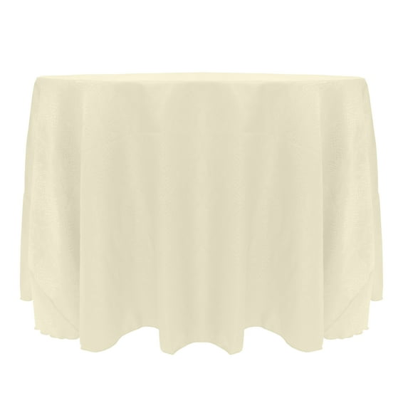 Ultimate Textile (3 Pack) Damask Kenya 90-Inch Round Tablecloth - Home Dining Collection - Snakeskin Jacquard Design, Natural Ivory Cream