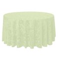 thumbnail image 1 of Ultimate Textile (3 Pack) Damask Melrose 90-Inch Round Tablecloth - Home Dining Collection - Floral Leaf Scroll Jacquard Design, Ivory Cream, 1 of 3