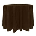 thumbnail image 1 of Ultimate Textile (3 Pack) Embroidered Pintuck Taffeta 114-Inch Round Tablecloth Chocolate Light Brown, 1 of 3