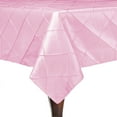 thumbnail image 1 of Ultimate Textile (3 Pack) Embroidered Pintuck Taffeta 60 x 108-Inch Rectangle Tablecloth Bubble Gum Pink, 1 of 3