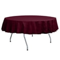 thumbnail image 1 of Ultimate Textile (3 Pack) Embroidered Pintuck Taffeta 72-Inch Round Tablecloth Garnet / Burgundy, 1 of 3