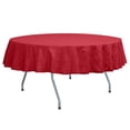 thumbnail image 1 of Ultimate Textile (3 Pack) Embroidered Pintuck Taffeta 72-Inch Round Tablecloth Holiday Red, 1 of 3