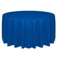 thumbnail image 1 of Ultimate Textile (3 Pack) Faux Burlap - Havana 108-Inch Round Tablecloth - Basket Weave, Royal Blue, 1 of 3