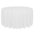 thumbnail image 1 of Ultimate Textile (3 Pack) Faux Burlap - Havana 108-Inch Round Tablecloth - Basket Weave, White, 1 of 3