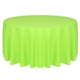 thumbnail image 1 of Ultimate Textile (3 Pack) Faux Burlap - Havana 132-Inch Round Tablecloth - Basket Weave, Lime Green, 1 of 3