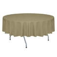 thumbnail image 1 of Ultimate Textile (3 Pack) Faux Burlap - Havana 84-Inch Round Tablecloth - Basket Weave, Natural, 1 of 3