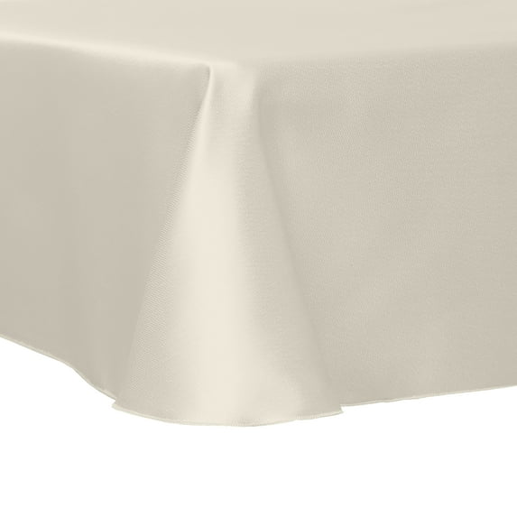 Ultimate Textile (3 Pack) Herringbone - Fandango 60 x 120-Inch Oval Tablecloth, Ivory Cream