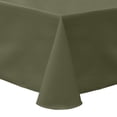 thumbnail image 1 of Ultimate Textile (3 Pack) Poly-cotton Twill 108 x 132-Inch Rectangular Tablecloth - for Restaurant and Catering, Hotel or Home Dining use, Olive Green, 1 of 3