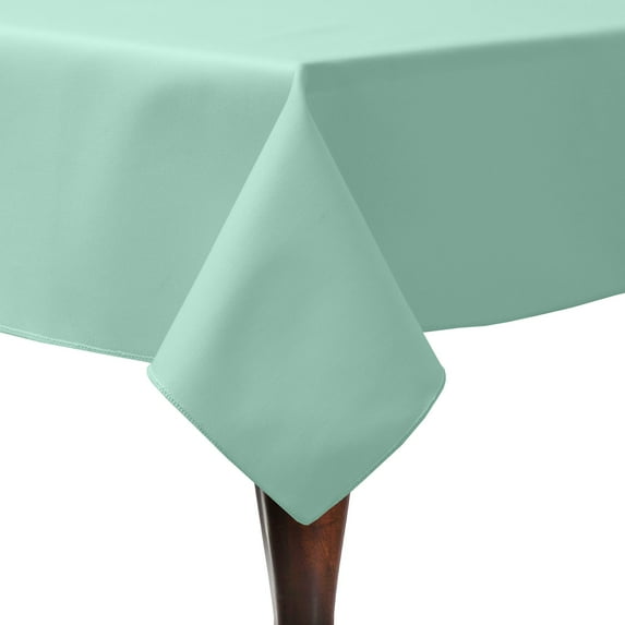 Ultimate Textile (3 Pack) Poly-cotton Twill 52 x 70-Inch Rectangular Tablecloth - for Restaurant and Catering, Hotel or Home Dining use, Seamist Light Green