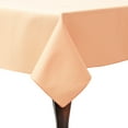 thumbnail image 1 of Ultimate Textile (3 Pack) Poly-cotton Twill 52 x 70-Inch Rectangular Tablecloth - for Restaurant and Catering, Hotel or Home Dining use, Peach, 1 of 3