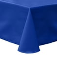thumbnail image 1 of Ultimate Textile (3 Pack) Poly-cotton Twill 54 x 96-Inch Oval Tablecloth - for Home Dining Tables, Royal Blue, 1 of 3